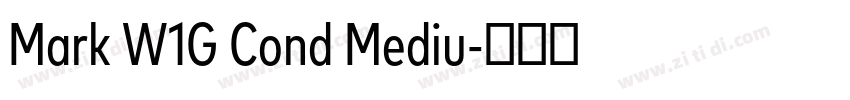 Mark W1G Cond Mediu字体转换 Mark W1G Cond Mediu字体转换